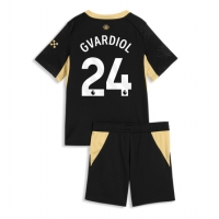 Camisa de Futebol Manchester City Josko Gvardiol #24 Equipamento Secundário Infantil 2026-27 Manga Curta (+ Calças curtas)
